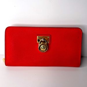 Michael Kors Red/Gold Wallet